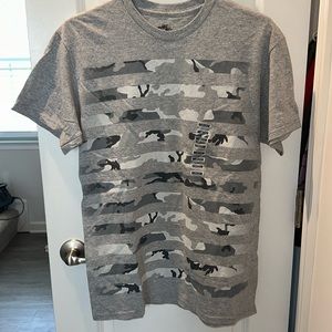 Grey camo print tshirt